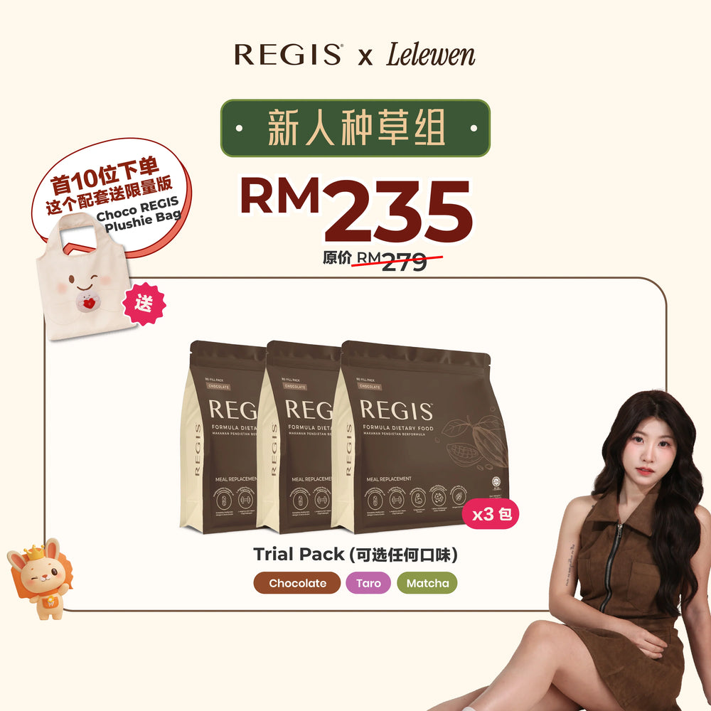 【REGIS x LELEWEN】新人种草组 - REGIS 400g Trial Pack x3