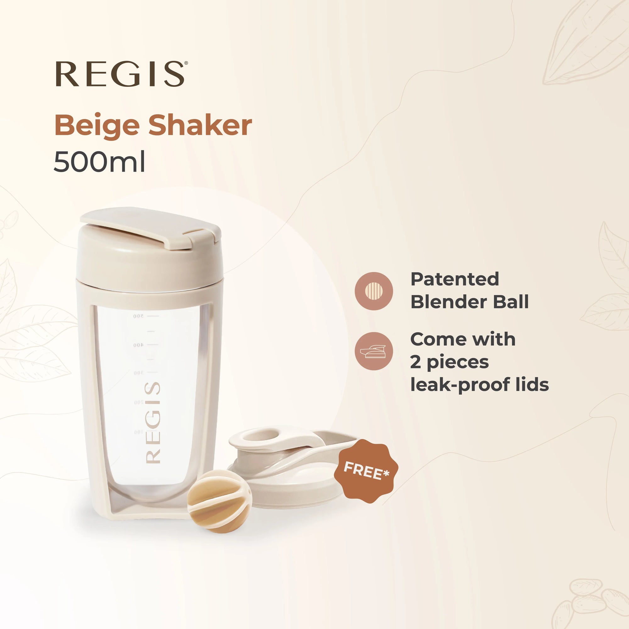 【REGIS x LELEWEN】REGIS Re-Shake Beige